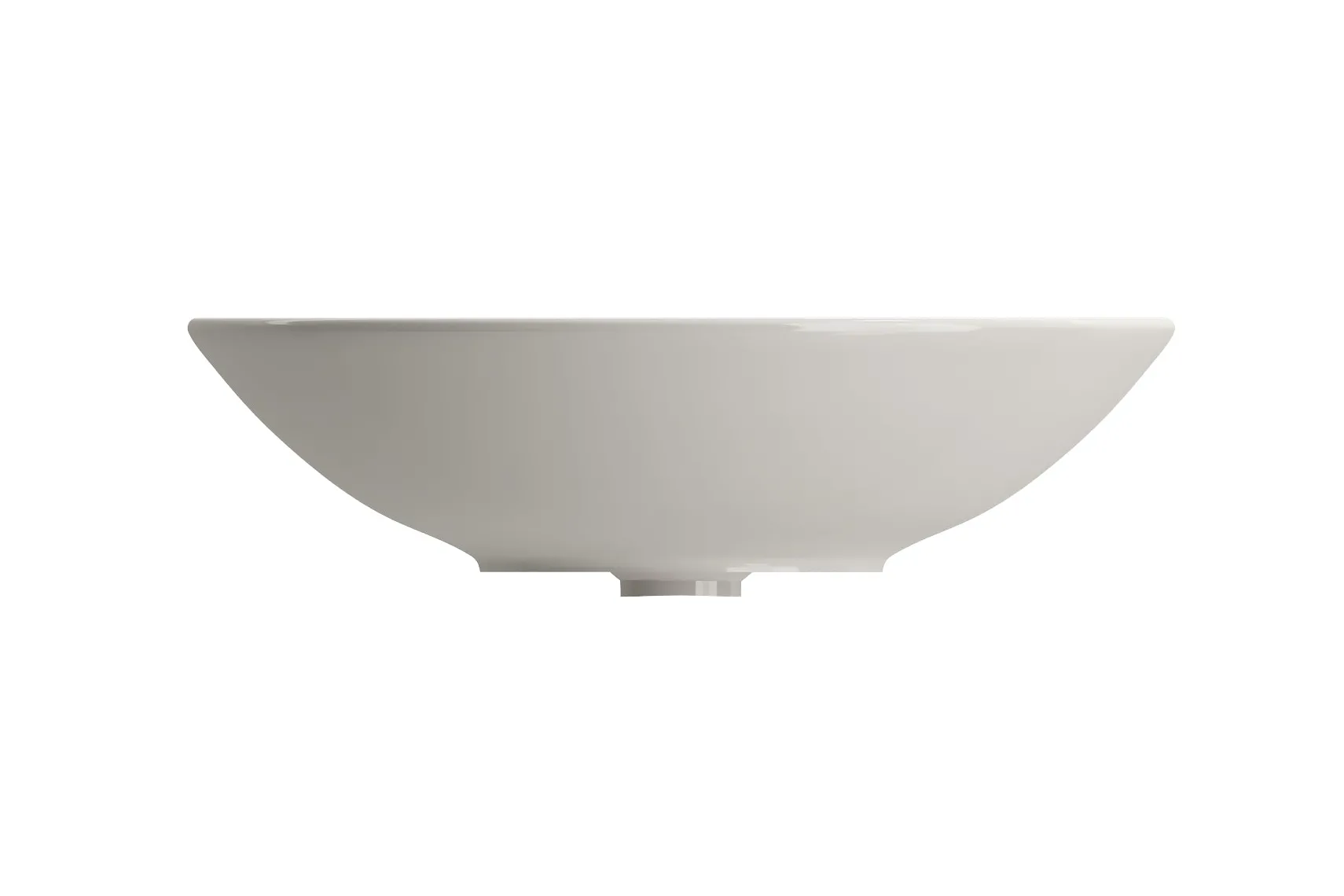 BOCCHI Venezia 16" Round Vessel Fireclay Bathroom Sink, Biscuit, 1120-014-0125