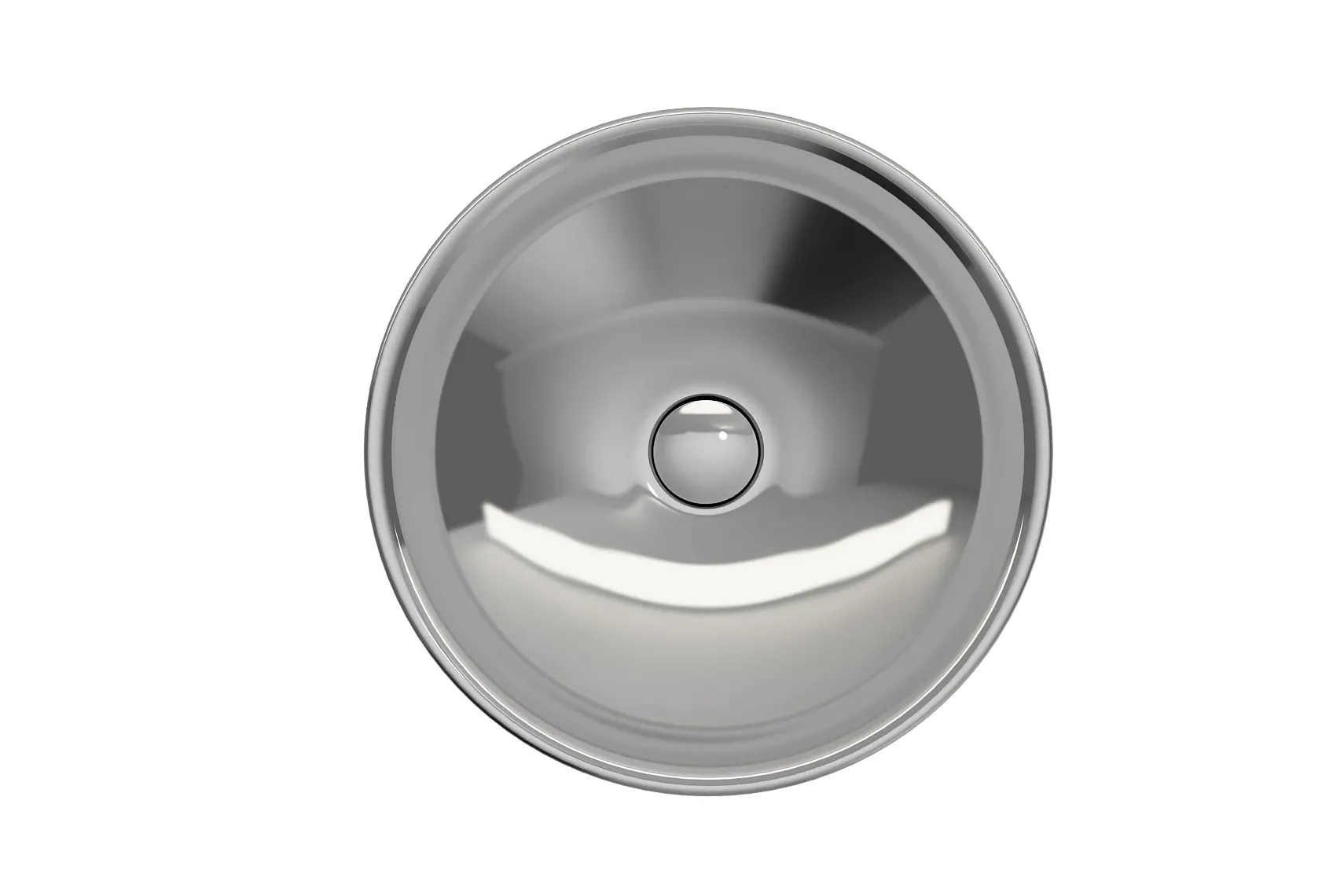BOCCHI Venezia 16" Round Vessel Fireclay Bathroom Sink, Platinum, 1120-401-0125
