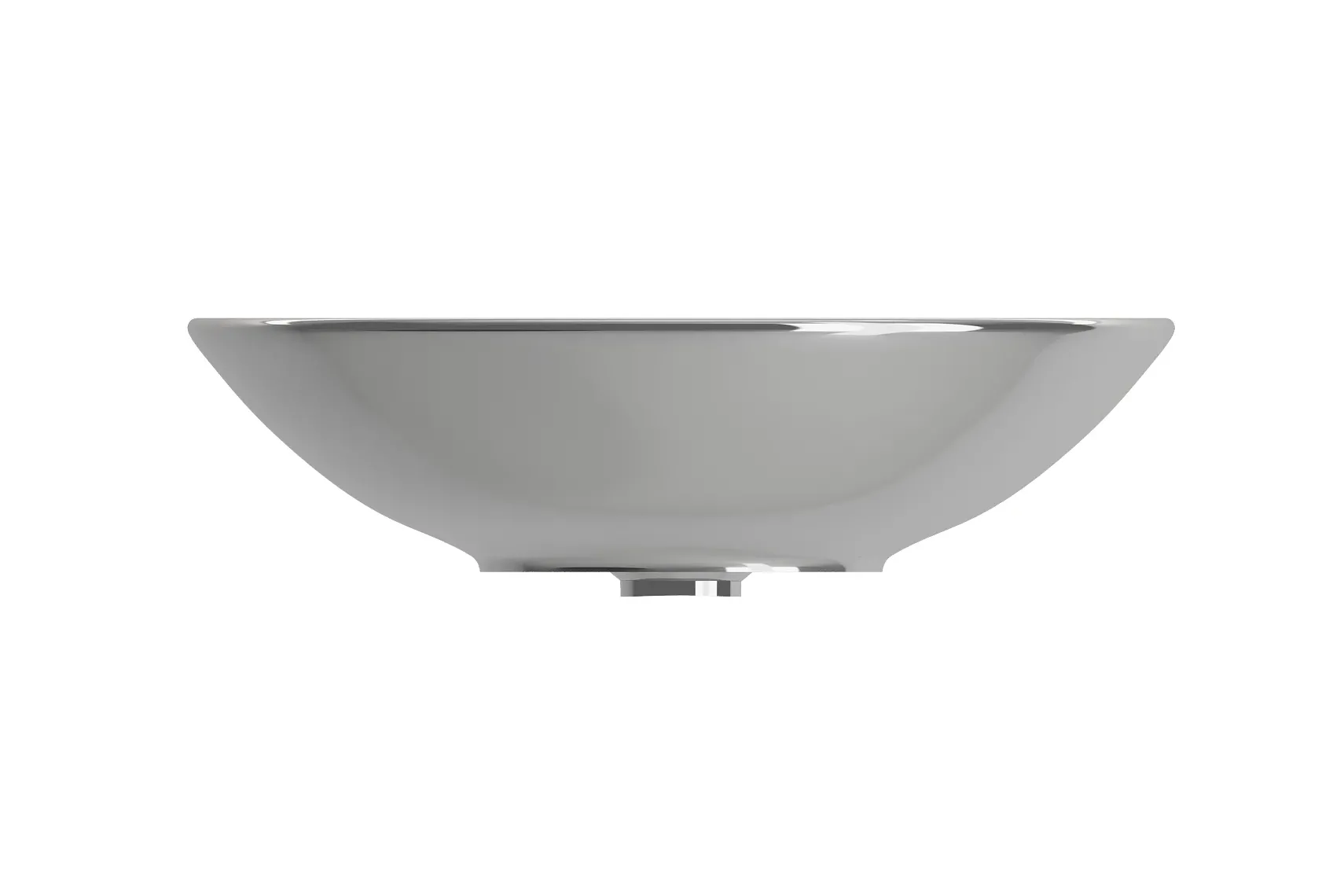 BOCCHI Venezia 16" Round Vessel Fireclay Bathroom Sink, Platinum, 1120-401-0125