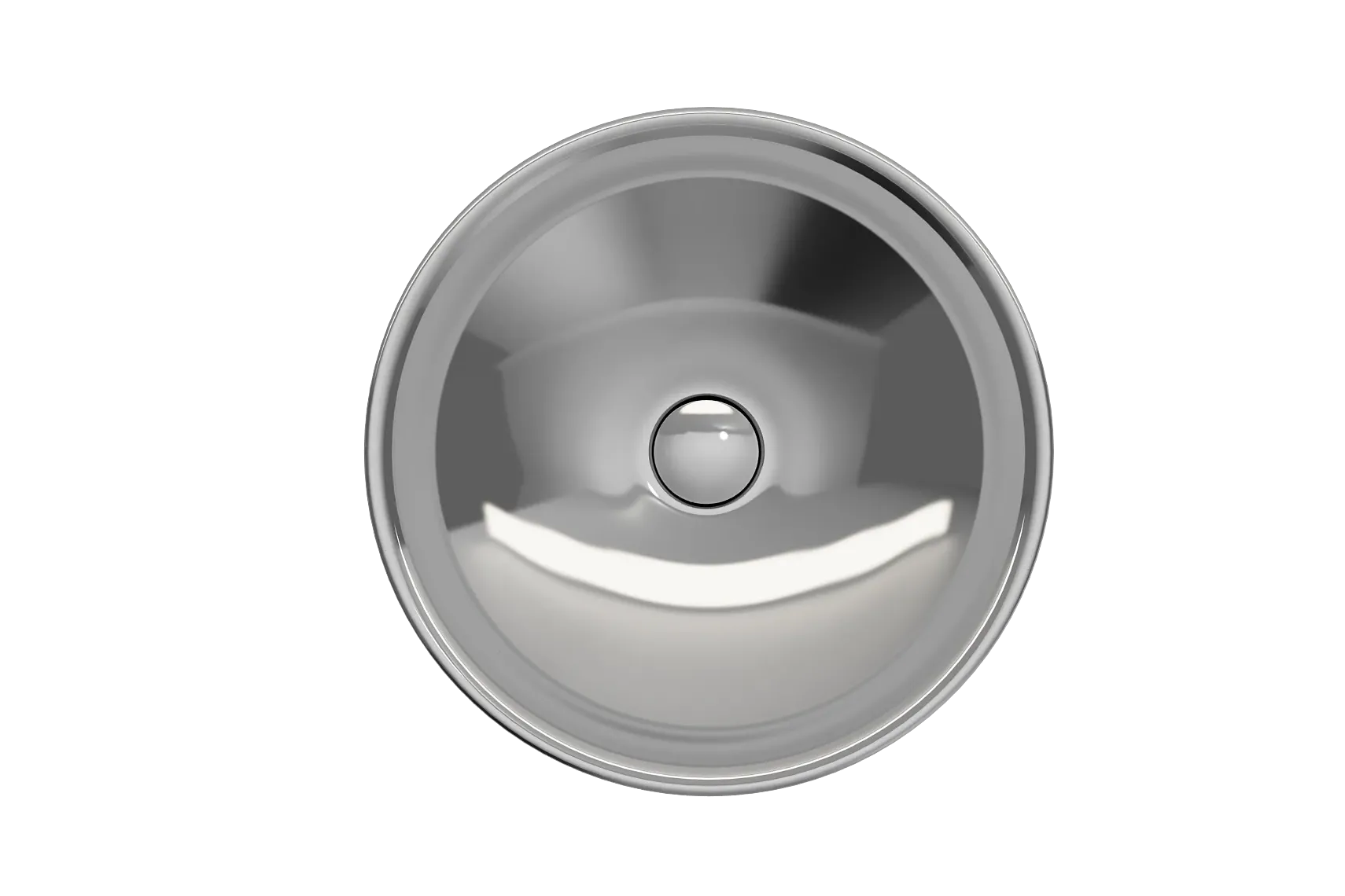 BOCCHI Venezia 16" Round Vessel Fireclay Bathroom Sink, Platinum, 1120-401-0125