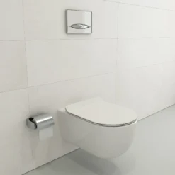 BOCCHI Vettore Wall-Hung Toilet Bowl in White, 1416-001-0129