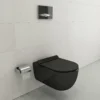 BOCCHI Vettore Wall-Hung Toilet Bowl in Black, 1416-005-0129