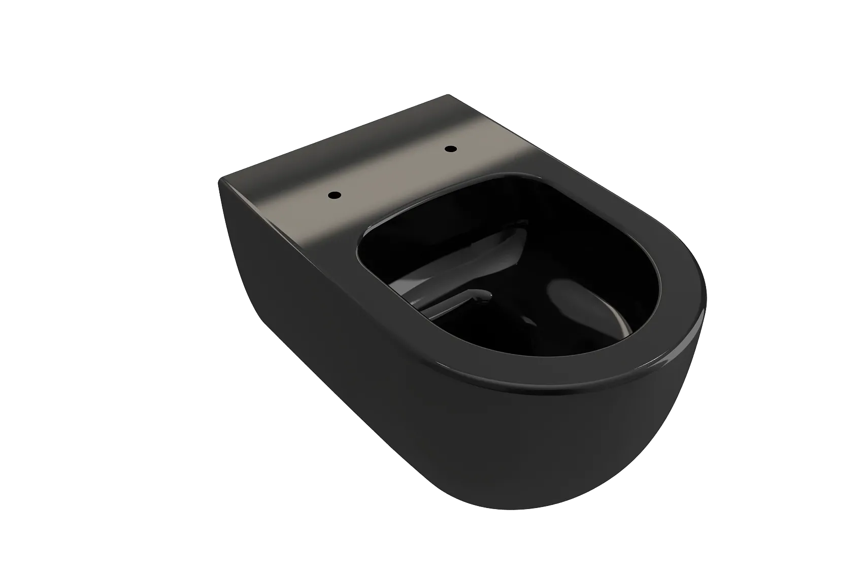 BOCCHI Vettore Wall-Hung Toilet Bowl in Black, 1416-005-0129