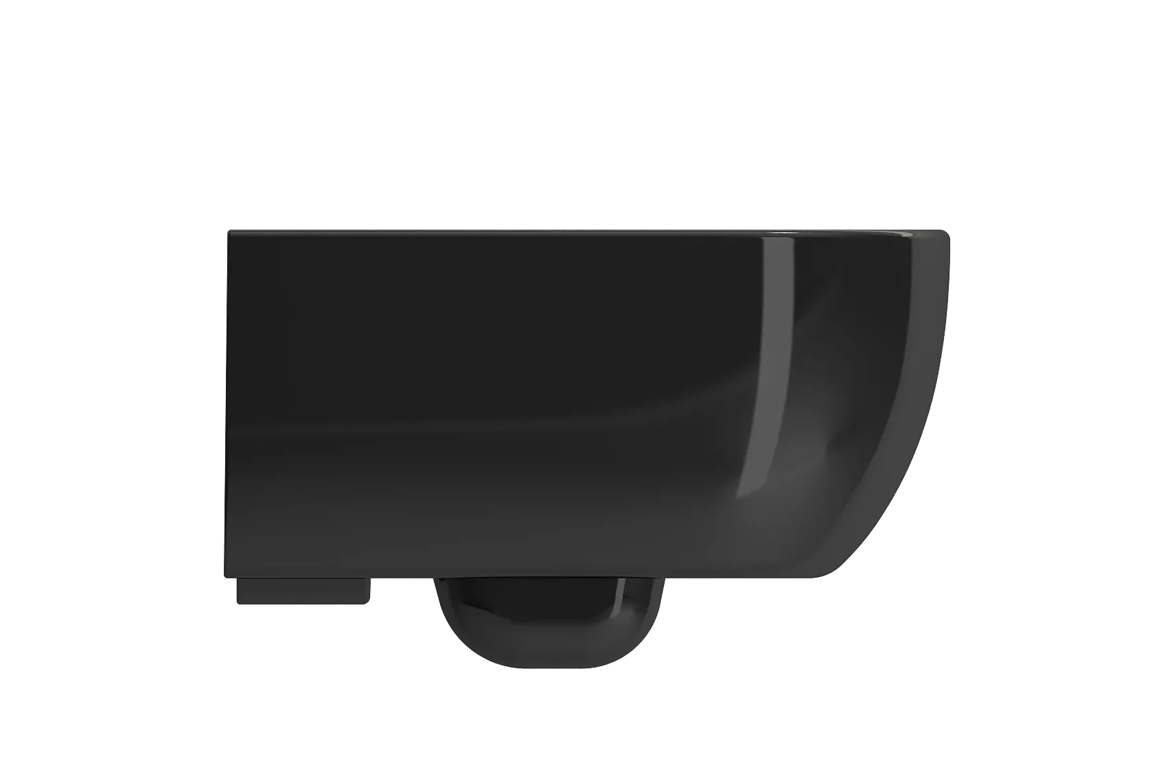 BOCCHI Vettore Wall-Hung Toilet Bowl in Black, 1416-005-0129