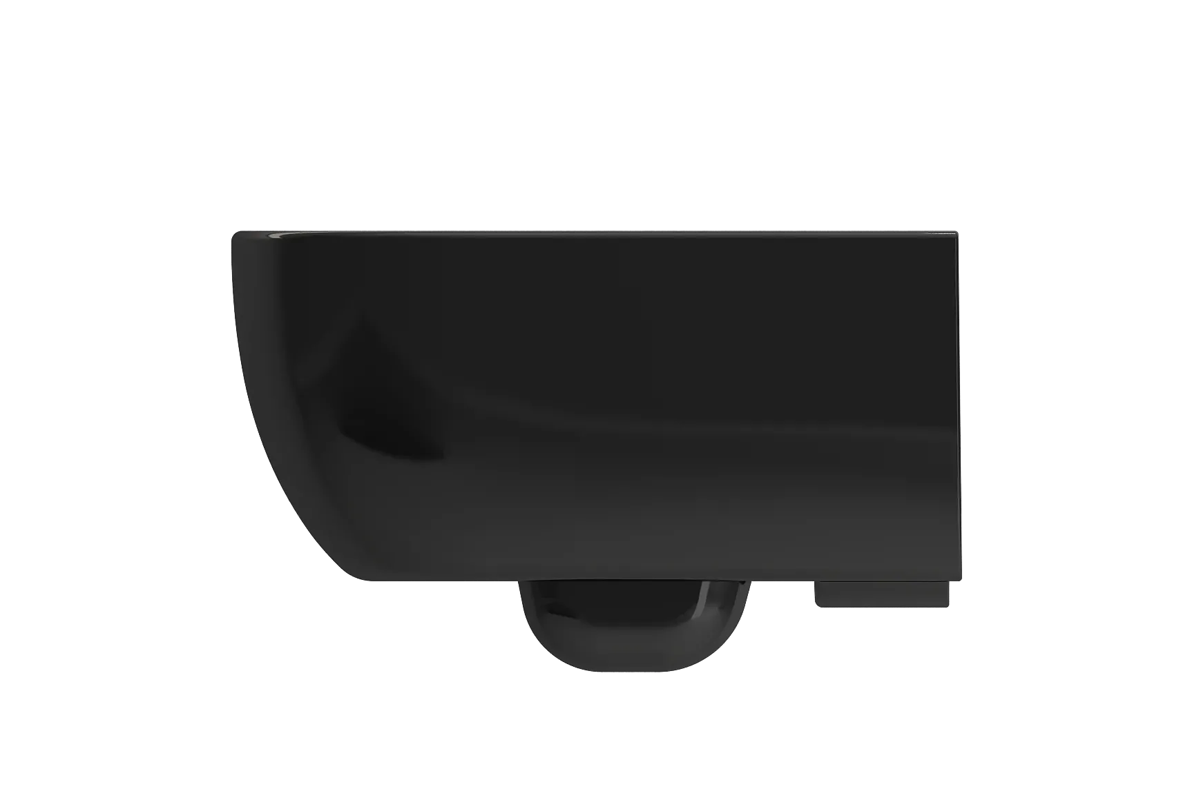 BOCCHI Vettore Wall-Hung Toilet Bowl in Black, 1416-005-0129