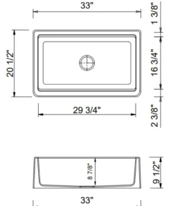 BOCCHI Arona 33" Granite Workstation Farmhouse Sink Kit with Faucet and Accessories, Concrete Gray (sink) / Stainless Steel (faucet), 1600-506-2020SS