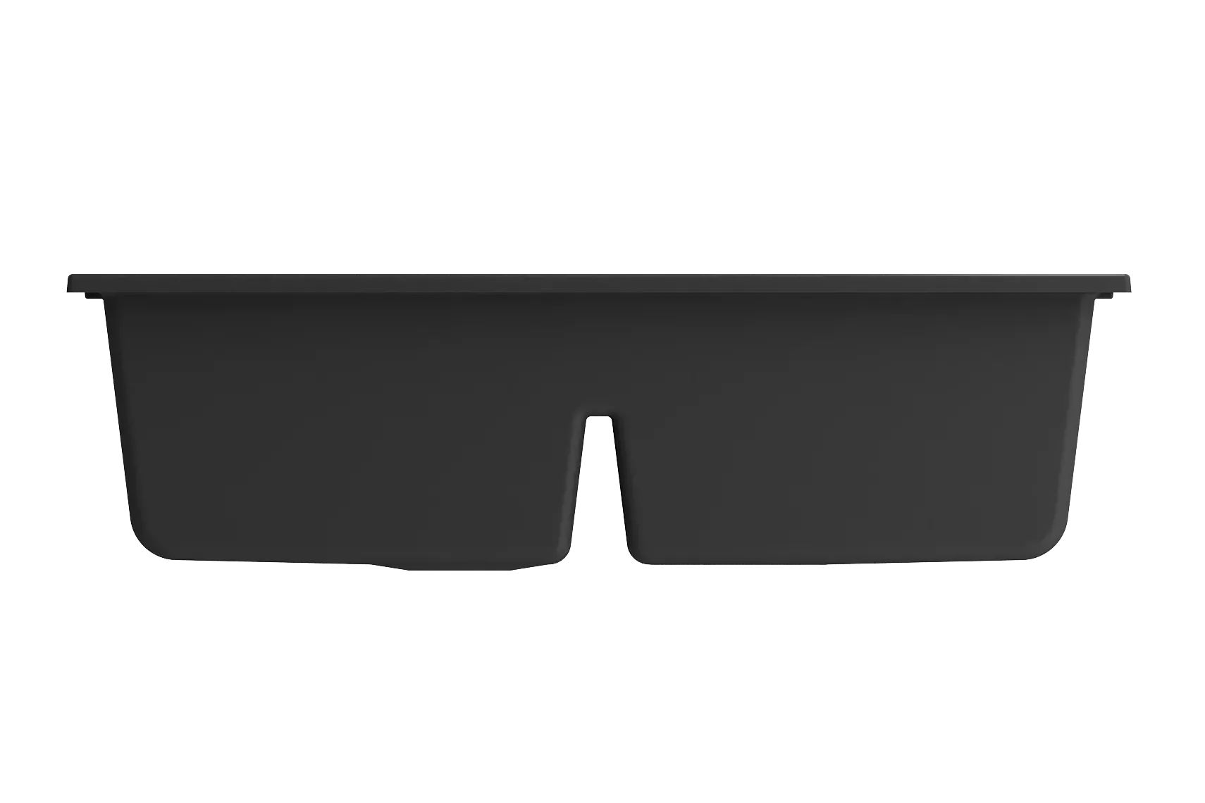 BOCCHI Baveno Lux 34" Undermount Granite Workstation Kitchen Sink Kit with Accessories, 50/50 Double Bowl, Matte Black, 1618-504-0126HP