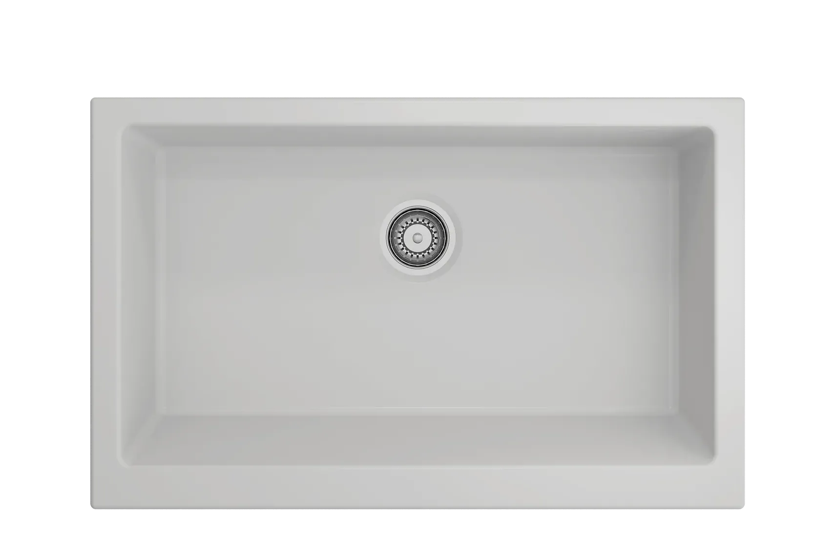 BOCCHI Nuova 34" Fireclay Retrofit Farmhouse Sink with Accessories, Matte White, 1551-002-0120