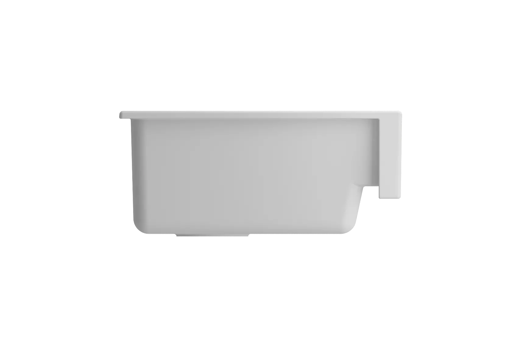 BOCCHI Nuova 34" Fireclay Retrofit Farmhouse Sink with Accessories, Matte White, 1551-002-0120