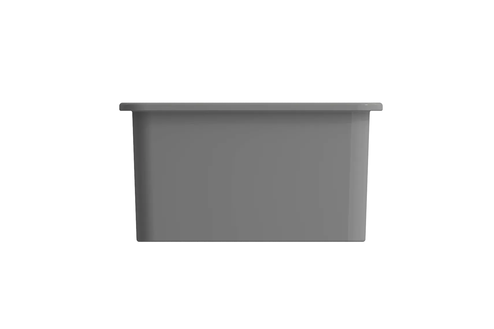 BOCCHI Sotto 24" Dual Mount Fireclay Kitchen Sink Kit with Accessories, Matte Gray, 1627-006-0120