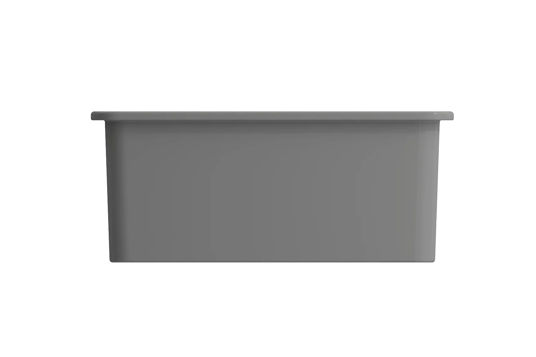 BOCCHI Sotto 24" Dual Mount Fireclay Kitchen Sink Kit with Accessories, Matte Gray, 1627-006-0120