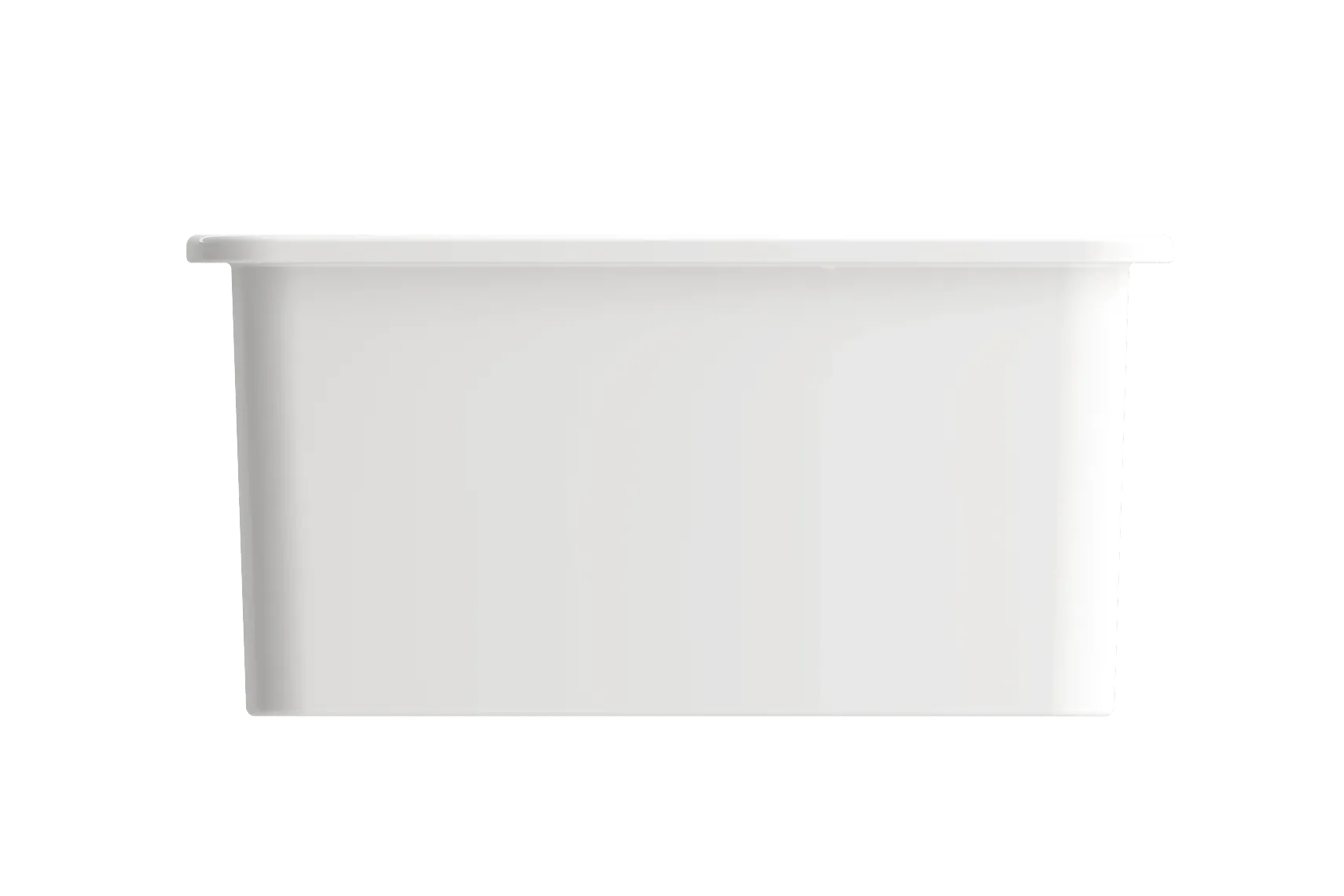 BOCCHI Sotto 27" Fireclay Dual Mount Single Bowl Kitchen Sink, White, 1360-001-0120