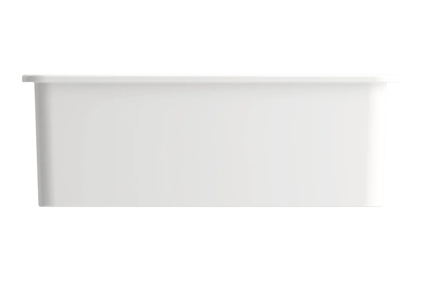 BOCCHI Sotto 27" Fireclay Dual Mount Single Bowl Kitchen Sink, White, 1360-001-0120