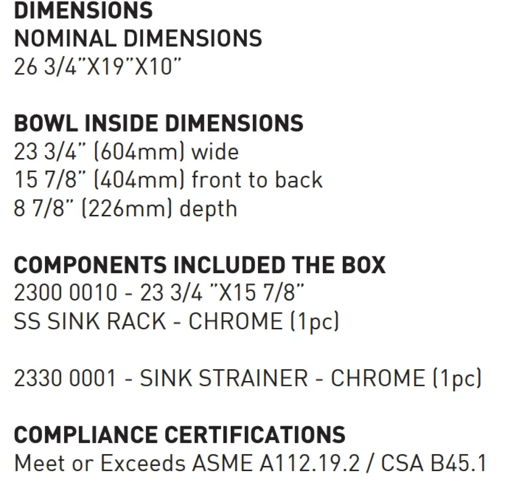 BOCCHI Sotto 27" Fireclay Dual Mount Single Bowl Kitchen Sink, Matte White, 1360-002-0120