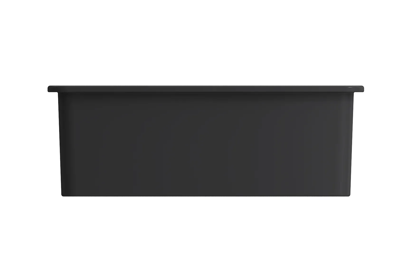 BOCCHI Sotto 27" Fireclay Dual Mount Single Bowl Kitchen Sink, Matte Dark Gray, 1360-020-0120