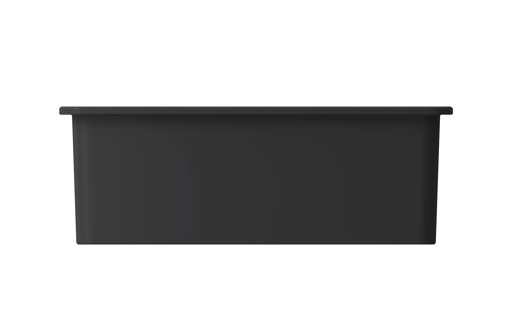 BOCCHI Sotto 27" Fireclay Dual Mount Single Bowl Kitchen Sink, Matte Dark Gray, 1360-020-0120