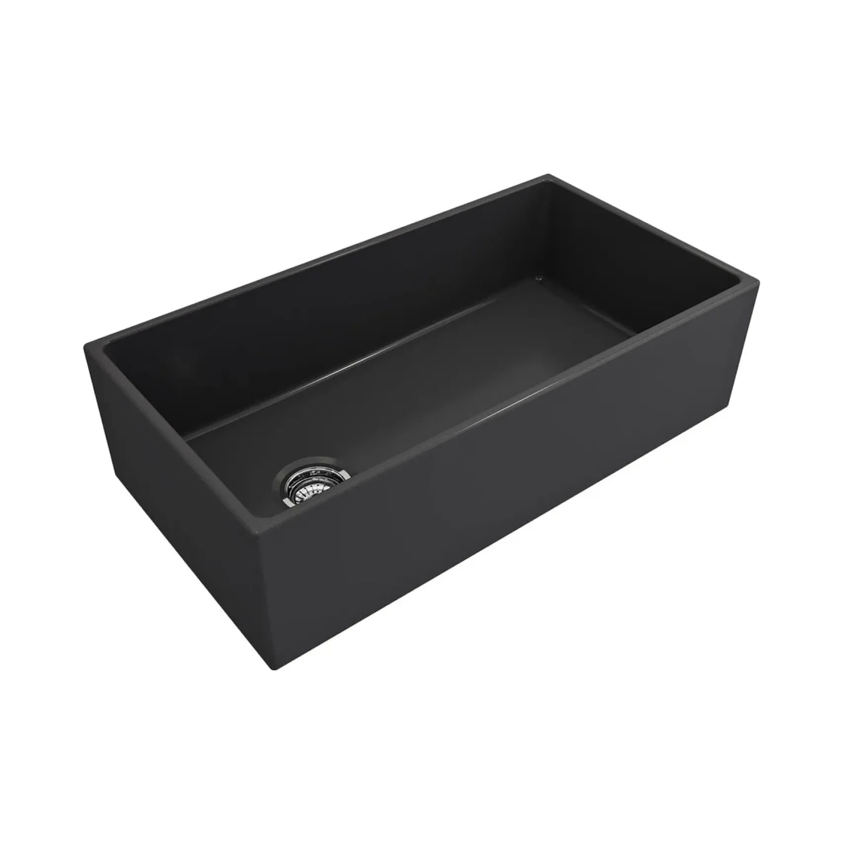 Crestwood 36" Fireclay Farmhouse Sink, Charcoal, CW-MOD-36-CHARCOAL