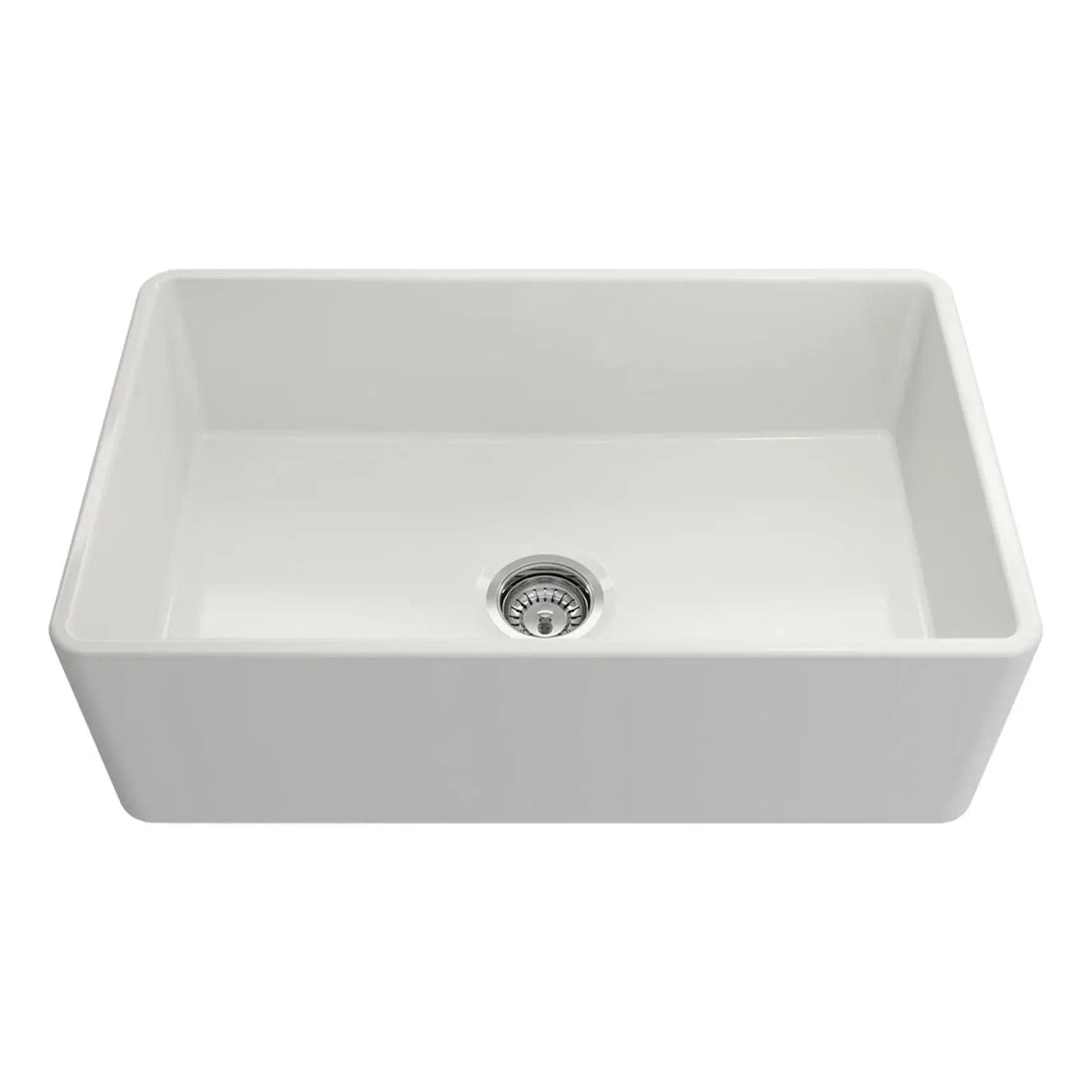 Crestwood 30" Fireclay Farmhouse Sink, White, CW-CL-30-WHITE