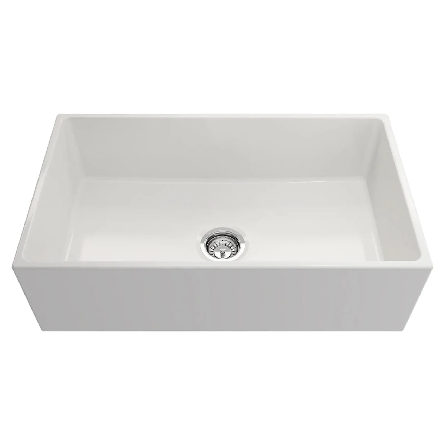 Crestwood 33" Fireclay Farmhouse Sink, White, CW-MOD-33-WHITE