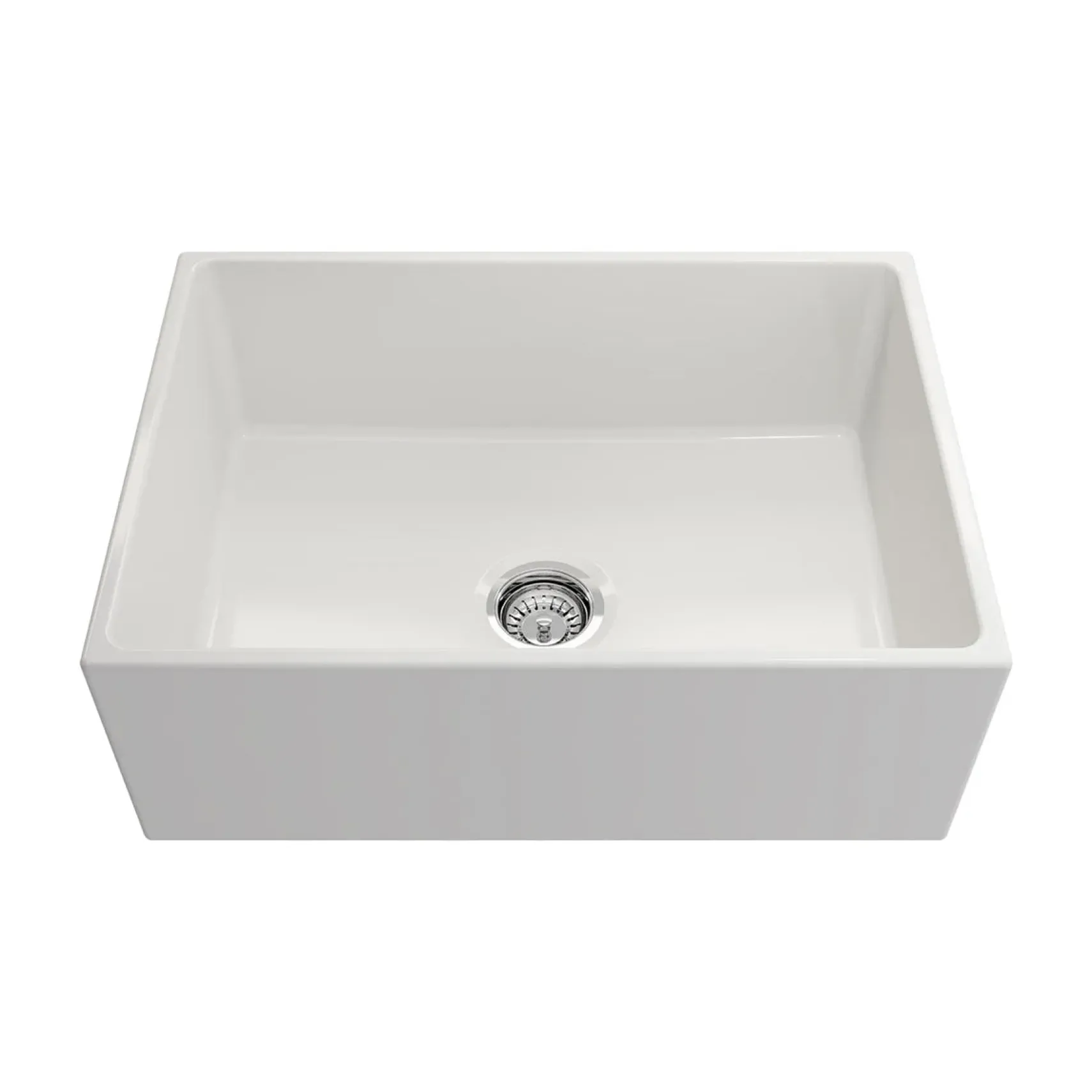 Crestwood 27" Fireclay Farmhouse Sink, White, CW-MOD-27-WHITE