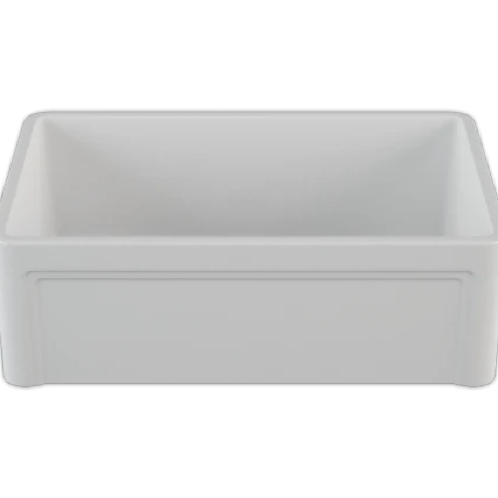 Crestwood 30" White Fireclay Farmhouse Sink, Casement/Smooth Front, CW-8130-W