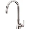 Dawn 17" 1.8 GPM Pull Down Kitchen Faucet, Brushed Nickel, AB30 3788BN