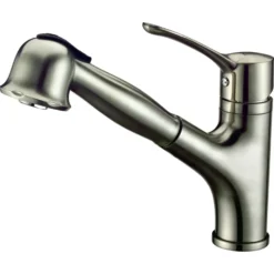 Dawn 9" 1.8 GPM Pull Out Kitchen Faucet, Brushed Nickel, AB50 3712BN