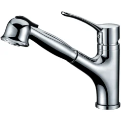 Dawn 9" 1.8 GPM Pull Out Kitchen Faucet, Chrome, AB50 3712C