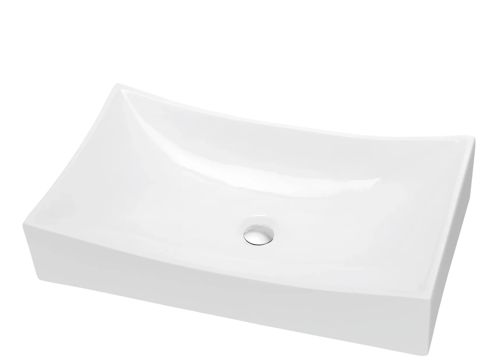 Dawn 26" Ceramic Vessel Sink, White, Rectangle, CASN148000