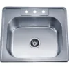 Dawn 25" Stainless Steel Top Mount Kitchen Sink, AST103
