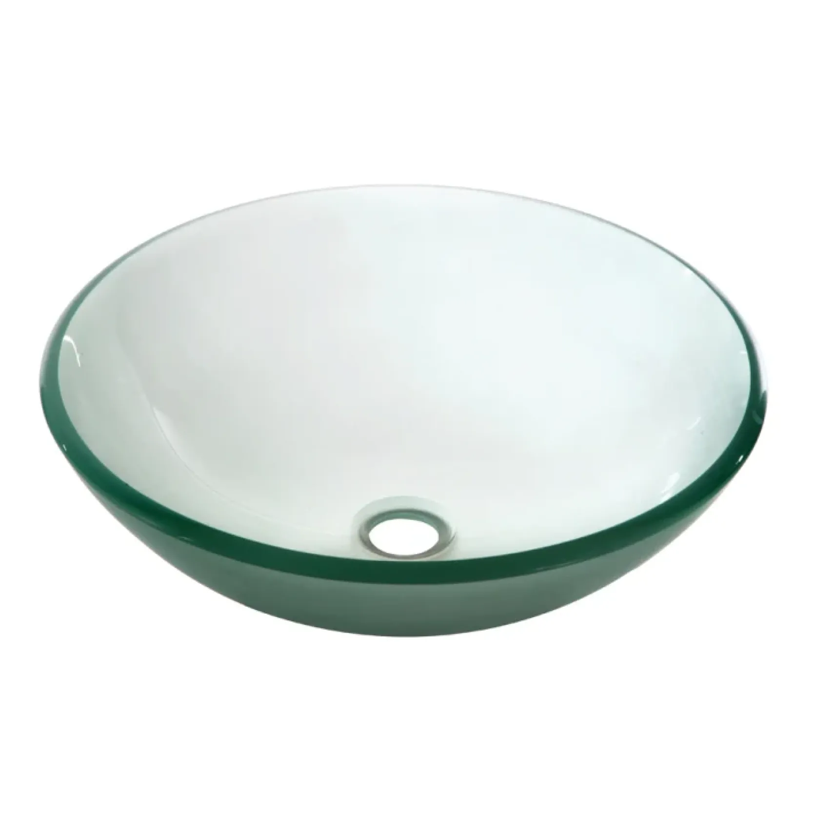 Dawn 17" Tempered Glass Vessel Sink, Frosted, Round, GVB84007FD