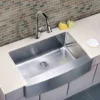 Dawn 33" Stainless Steel Single Bowl Farmhouse Apron Sink, DAF3320C
