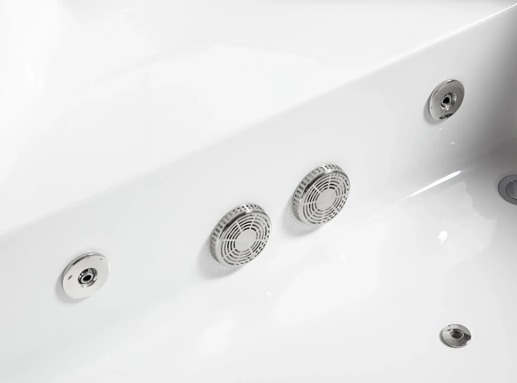 Eago 59" Acrylic Corner Neo-angle Round Bathtub, White, AM156ETL