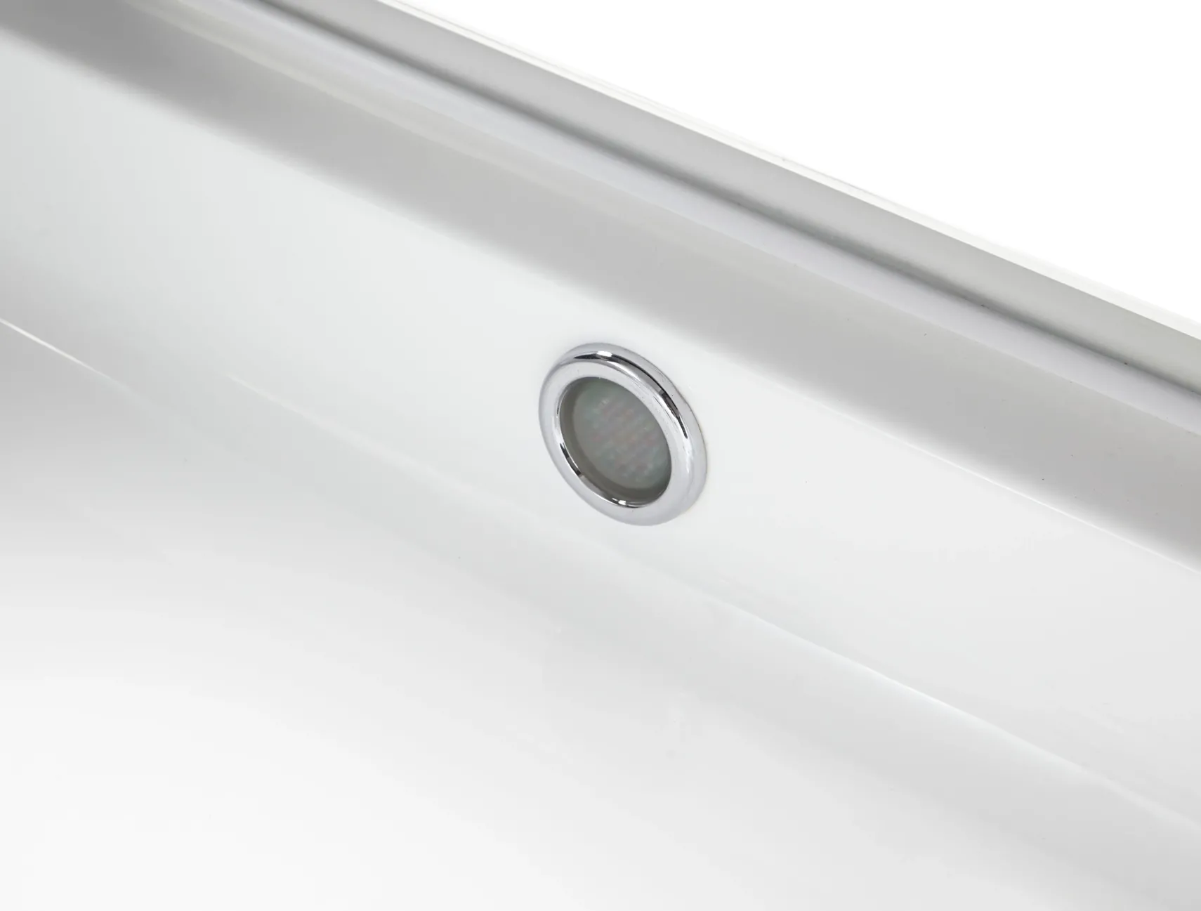 Eago 59" Acrylic Corner Neo-angle Round Bathtub, White, AM156ETL