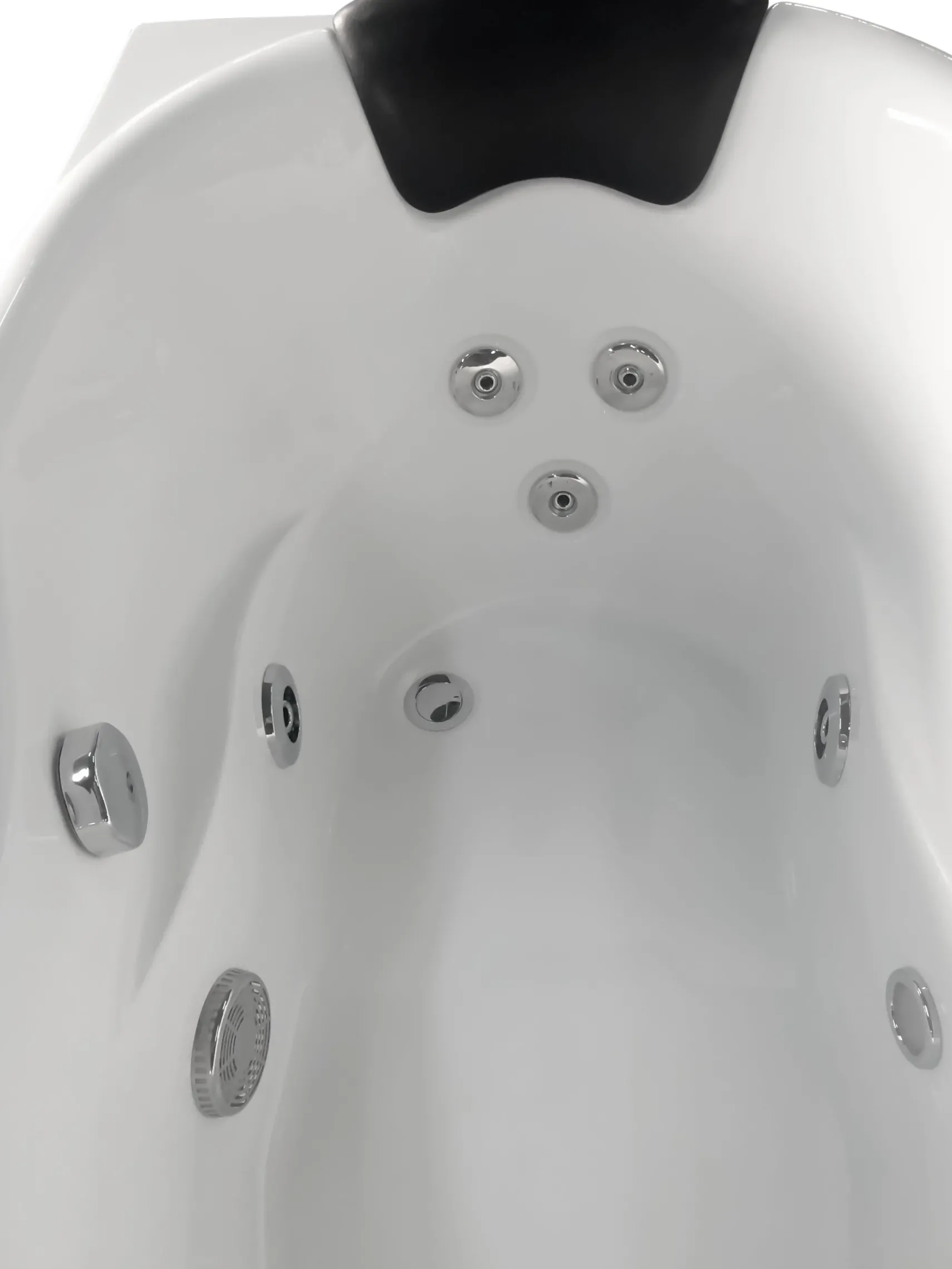 Eago 57" Acrylic Corner Oval Bathtub, White, AM175-L