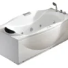 Eago 71" Acrylic Corner Rectangle Bathtub with Fixtures, White, AM189ETL-R