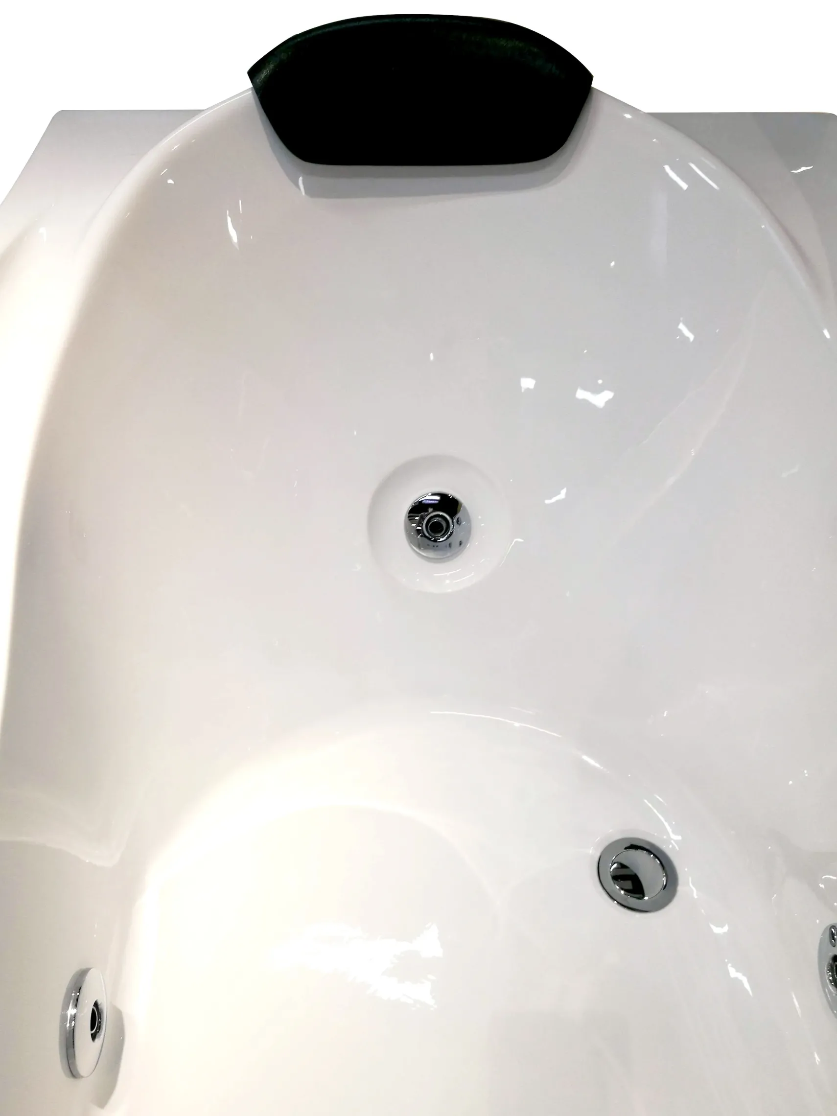 Eago 71" Acrylic Corner Rectangle Bathtub with Fixtures, White, AM189ETL-R