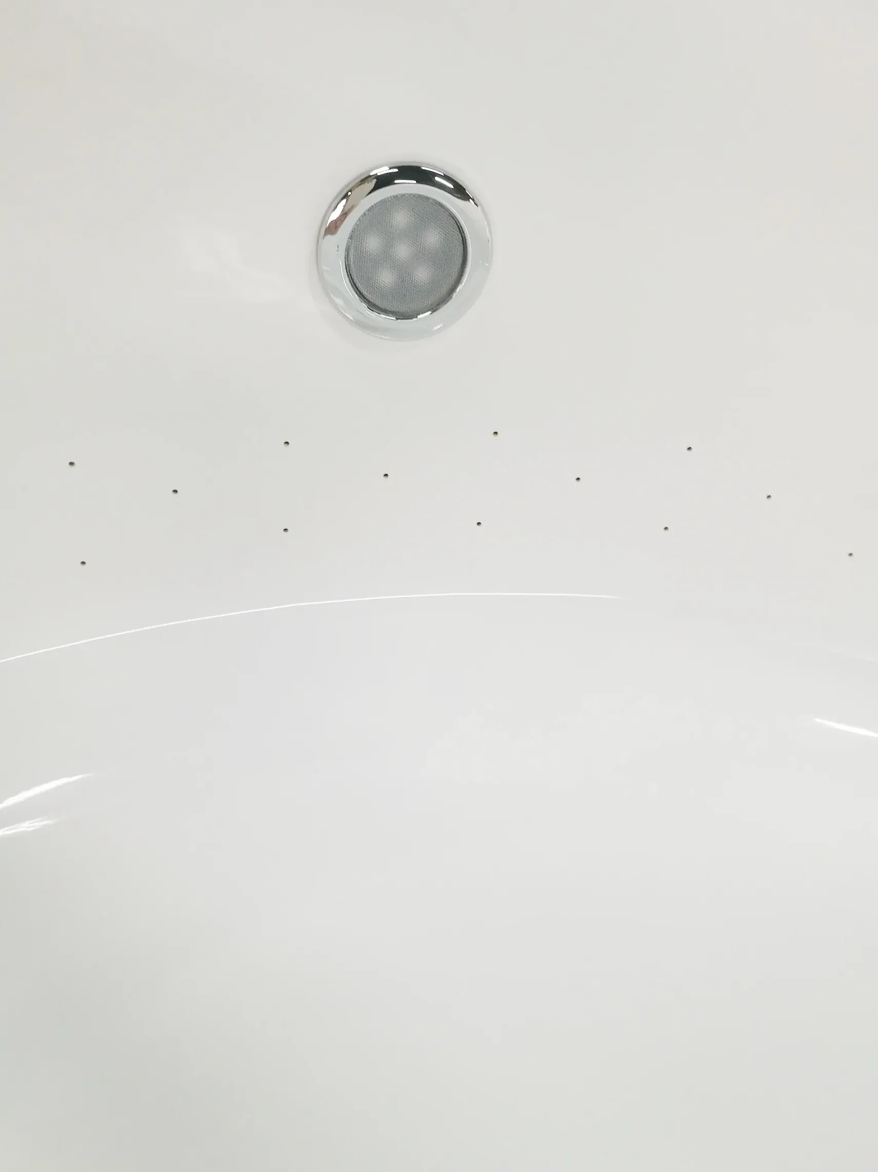Eago 66" Acrylic Free Standing Oval Air Bubble Bathtub, White, AM2130