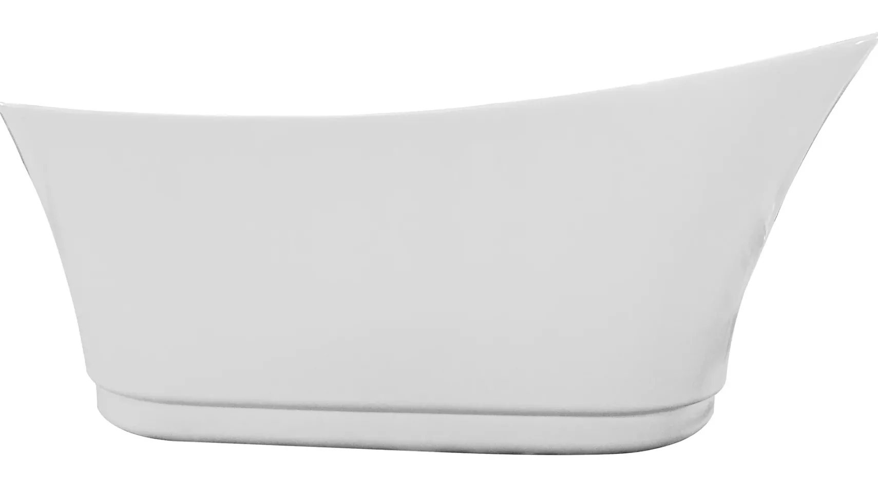 Eago 69" Acrylic Free Standing Oval Air Bubble Bathtub, White, AM2140