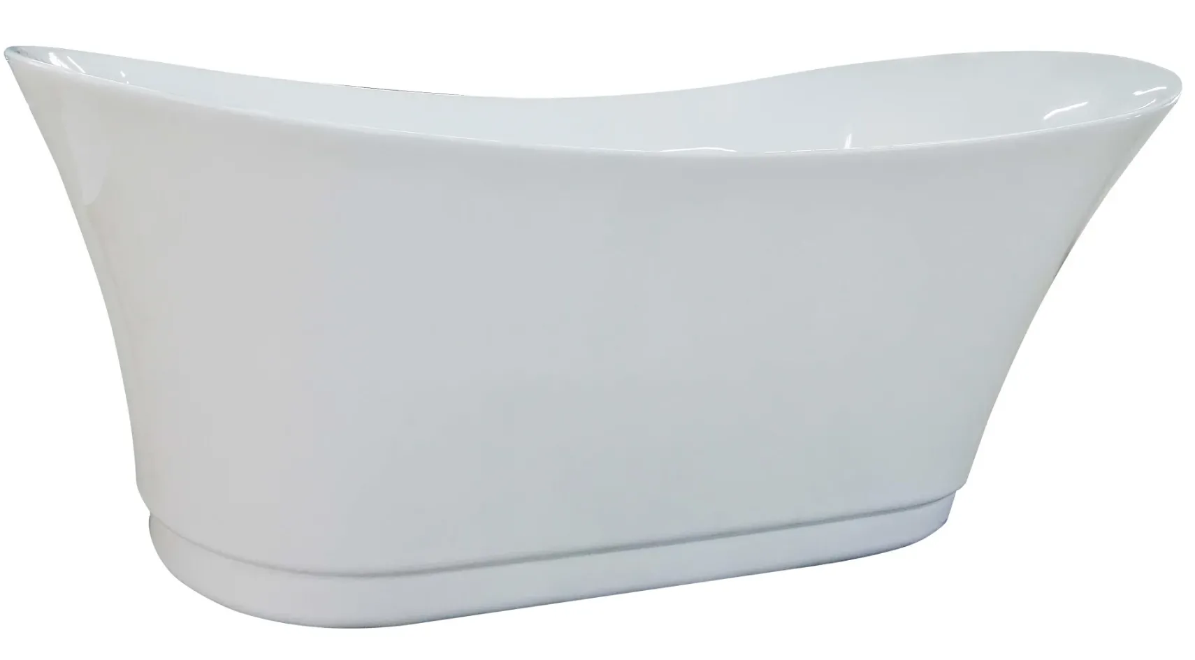 Eago 69" Acrylic Free Standing Oval Air Bubble Bathtub, White, AM2140