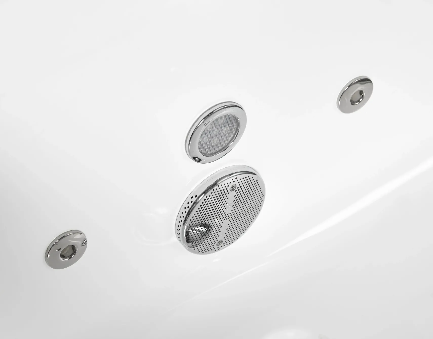 Eago 71" Acrylic Free Standing Rectangle Bathtub, White, AM152ETL-6