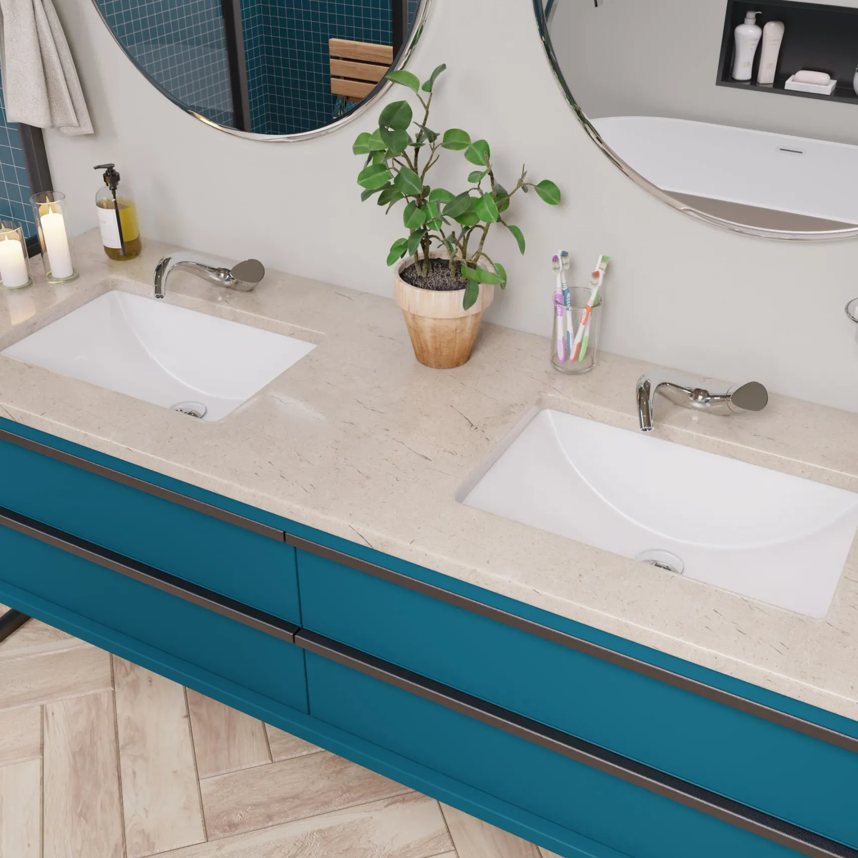Eago 22" x 15" Rectangle Under Mount Porcelain Bathroom Sink, White, No Faucet Hole, BC227
