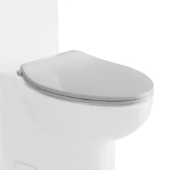 EAGO Plastic, White, R-377SEAT Replacement Soft Closing Toilet Seat for TB377