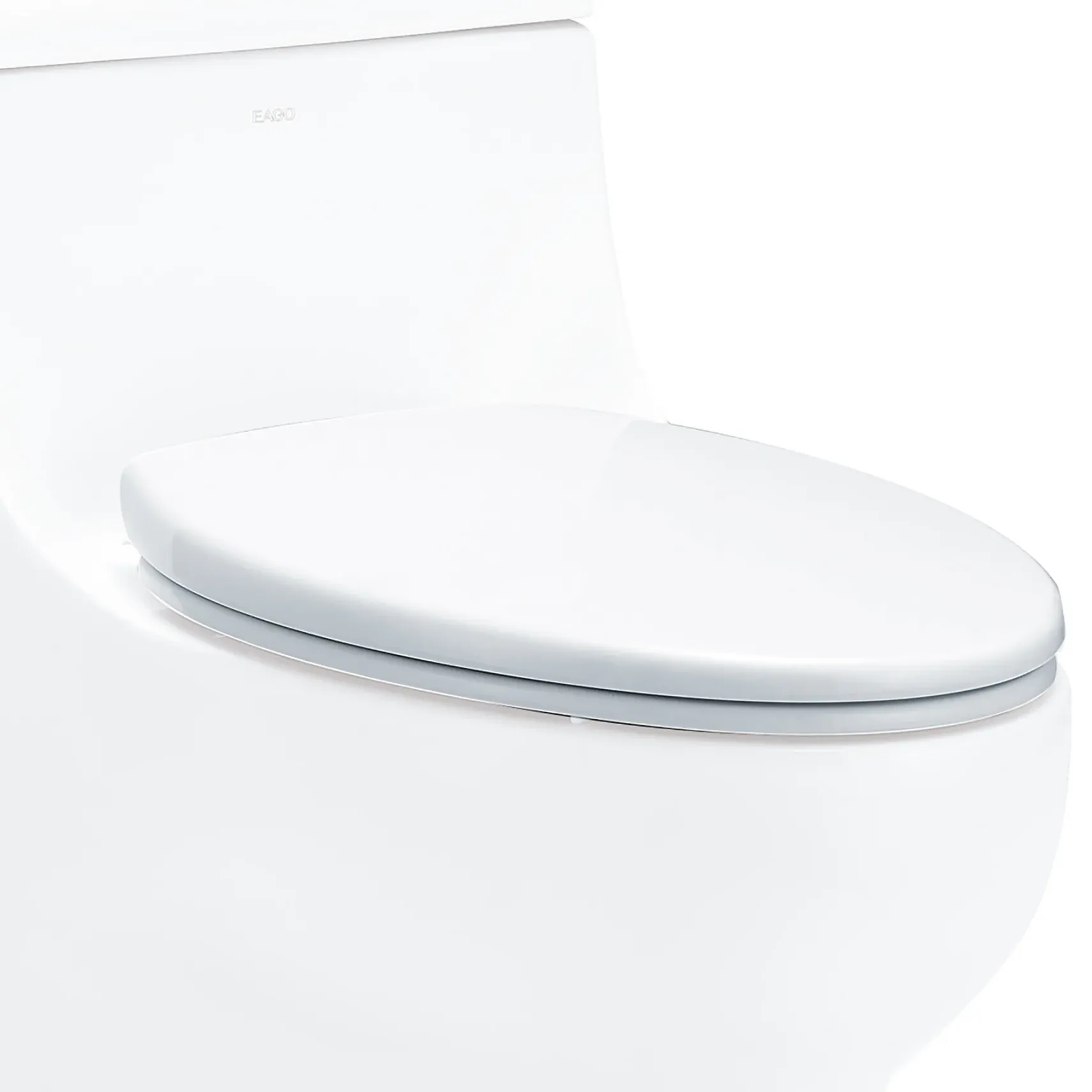EAGO Plastic, White, R-358SEAT Replacement Soft Closing Toilet Seat for TB358