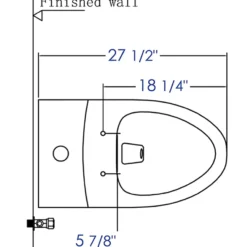 EAGO Plastic, White, R-358SEAT Replacement Soft Closing Toilet Seat for TB358