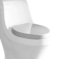 EAGO Plastic, White, R-133SEAT Replacement Soft Closing Toilet Seat for TB133