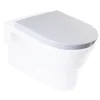EAGO Plastic, White, R-332SEAT Replacement Soft Closing Toilet Seat for WD332