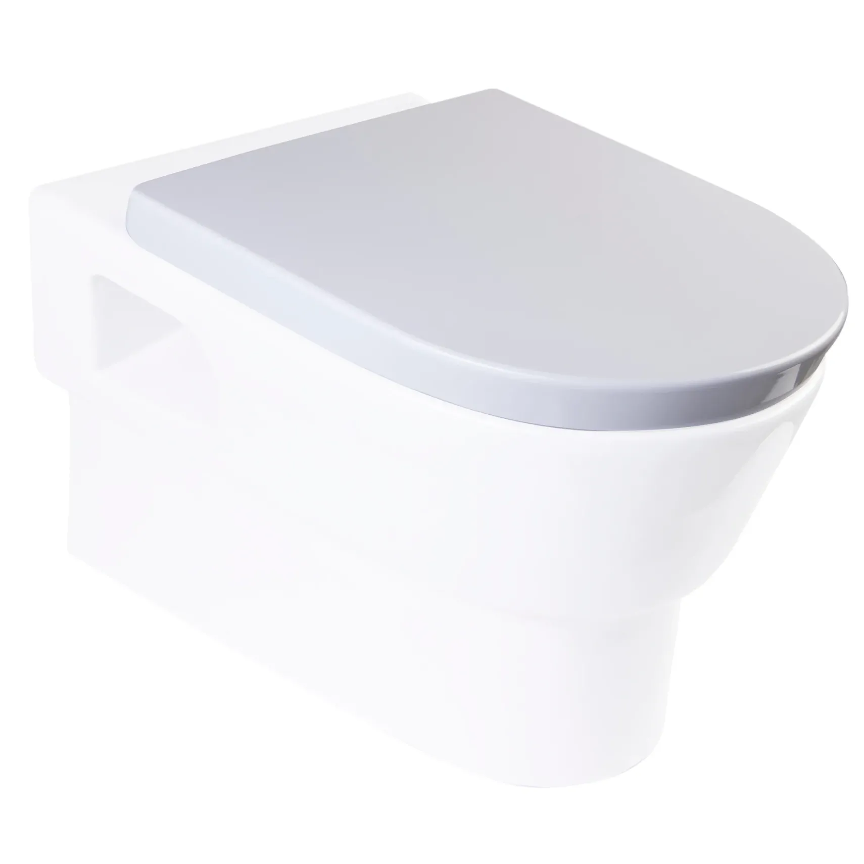 EAGO Plastic, White, R-332SEAT Replacement Soft Closing Toilet Seat for WD332