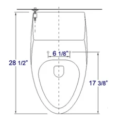 EAGO Plastic, White, R-108SEAT Replacement Soft Closing Toilet Seat for TB108