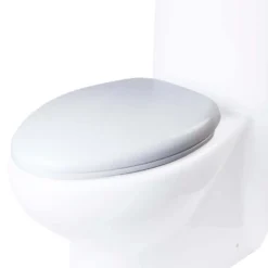 EAGO Plastic, White, R-309SEAT Replacement Soft Closing Toilet Seat for TB309